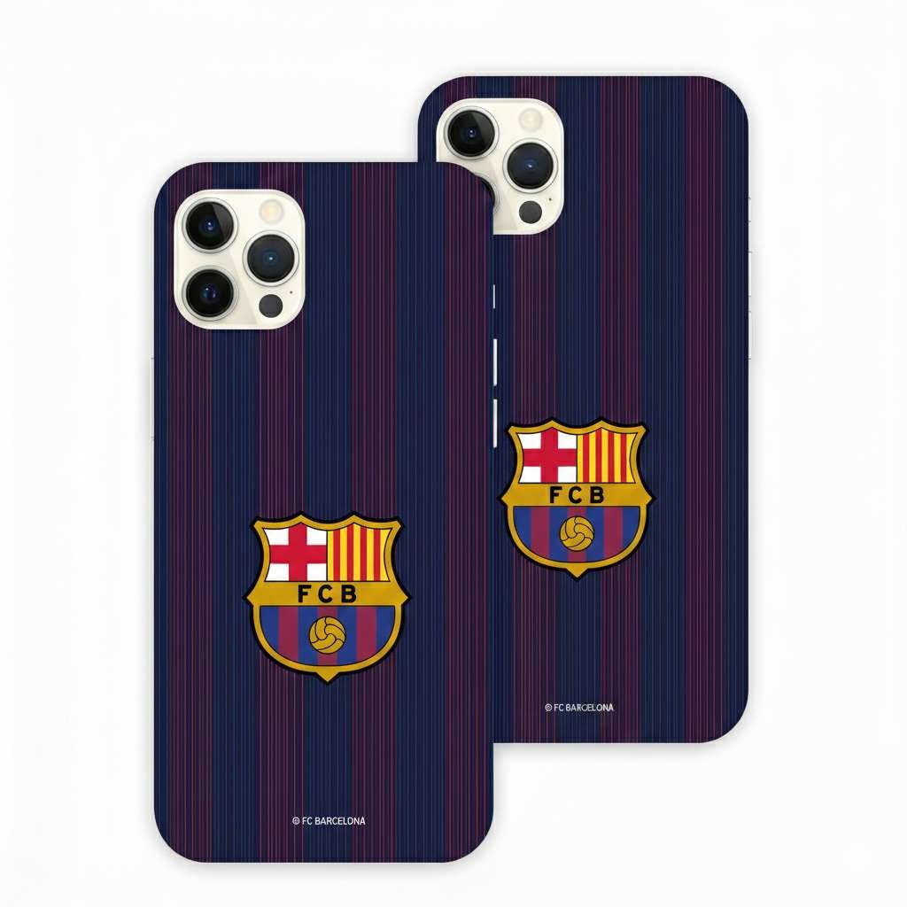 Funda Tough Oficial FC Barcelona - Fondo Oscuro Rayas