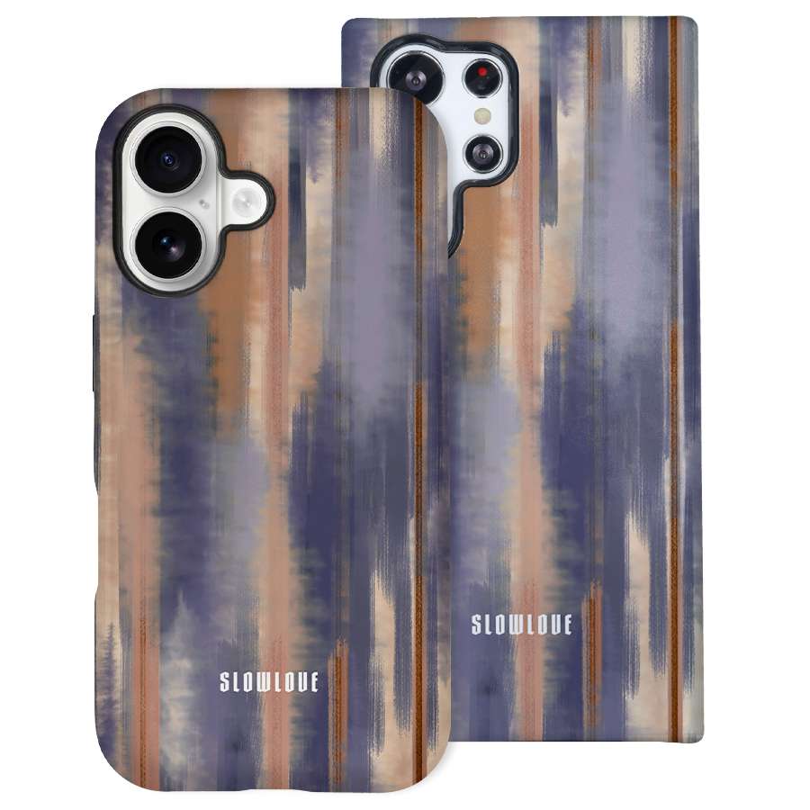 Funda Tough Slowlove Degradado Blue con degradado en tonos azules - Vista frontal

